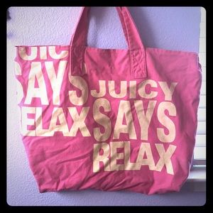 Juicy Couture beach/book bag.